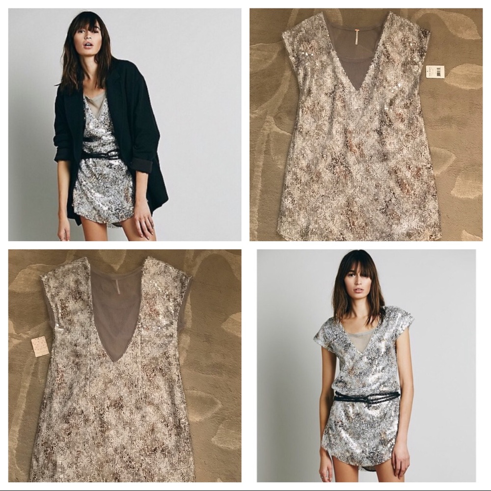 NWT Free People Sequin Dress